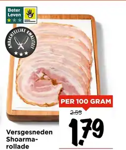 Vomar Voordeelmarkt Versgesneden shoarma rollade aanbieding