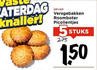 Vomar Voordeelmarkt Versgebakken roomboter picolientjes aanbieding