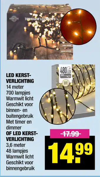 Big Bazar LED Kerstverlichting 14m of LED Kerstverlichting 3.6m aanbieding