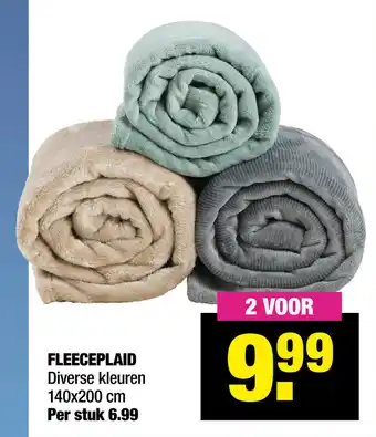 Big Bazar Fleeceplaid 140*200 aanbieding