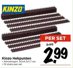 Vomar Voordeelmarkt Kinzo Hekpunten aanbieding