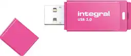 Bol.com USB-stick 3.0 Integral 64GB neon roze | Blister a 1 stuk aanbieding