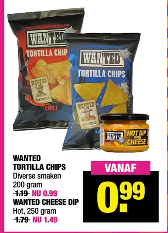 Big Bazar Wanted Tortilla Chips 200g aanbieding