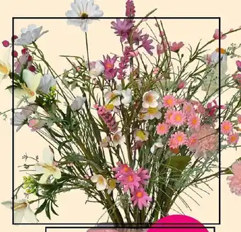 Coppelmans Blush zijde veldboeket aanbieding