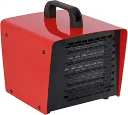 Bol.com Perel Ventilatorkachel PTC-verwarmingselement voor binnen 2 warmtestanden 2000 W aanbieding