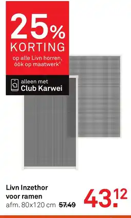 Karwei Livn Inzethor voor ramen aanbieding