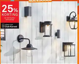 Karwei Op alle buiten verlichting aanbieding