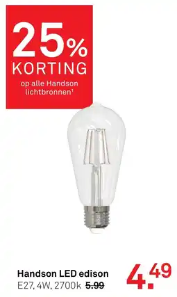 Karwei Handson LED edison aanbieding
