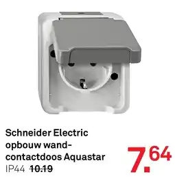Karwei Schneider Electric opbouw wand-contactdoos Aquastar aanbieding