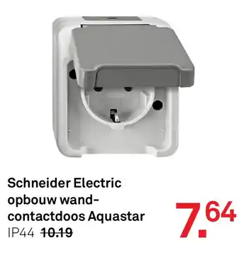 Karwei Schneider Electric opbouw wand-contactdoos Aquastar aanbieding