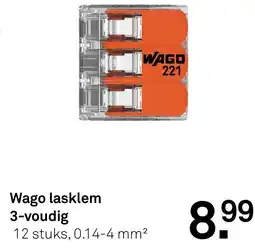 Karwei Wago lasklem 3 voudig aanbieding