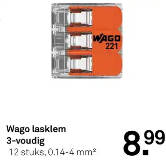 Karwei Wago lasklem 3 voudig aanbieding