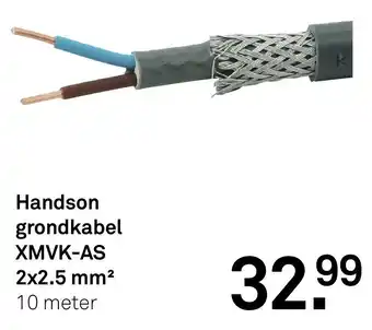 Karwei Handson grondkabel XMVK-AS 2x 2.5  mm² aanbieding