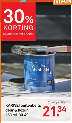 Karwei KARWEI buitenbeits deur & kozijn aanbieding