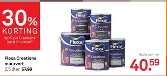 Karwei Flexa Creations muurverf aanbieding