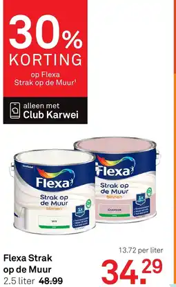Karwei Flexa Strak op de Muur aanbieding