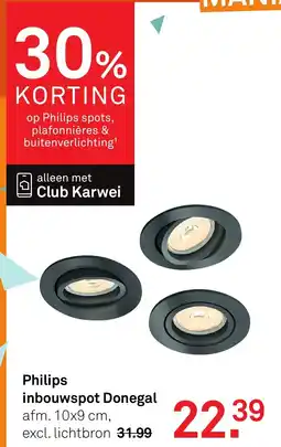 Karwei Philips inbouwspot Donegal aanbieding