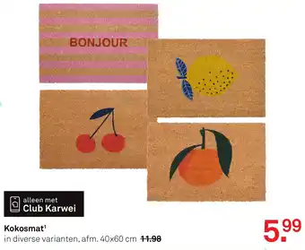 Karwei Kokosmat aanbieding