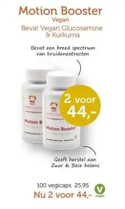 De Rode Pilaren Motion Booster aanbieding