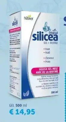 De Rode Pilaren Silicea gel + biotine aanbieding