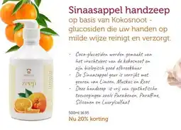De Rode Pilaren Sinaasappel handzeep aanbieding