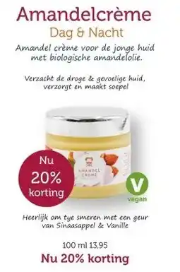 De Rode Pilaren Amandelcrème aanbieding