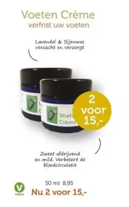 De Rode Pilaren Voeten Crème aanbieding