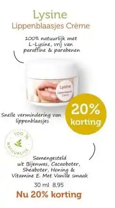 De Rode Pilaren Lysine aanbieding