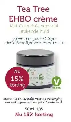 De Rode Pilaren Tea Tree EHBO crème aanbieding