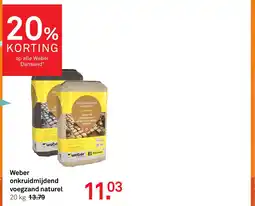 Karwei Weber onkruidmijdend voegzand naturel aanbieding