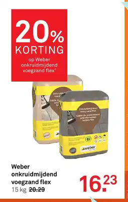 Karwei Weber onkruidmijdend voegzand flex aanbieding