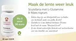 De Rode Pilaren Scutellaria met L Glutamine & Ribes nigrum aanbieding