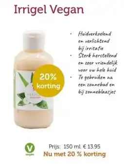 De Rode Pilaren Irrigel Vegan aanbieding