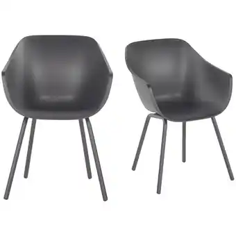 Albert Heijn Jill Tuinstoel royal aluminium antraciet 2x aanbieding