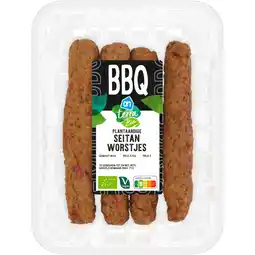 Albert Heijn AH Terra Biologisch plantaardige seitan worstjes aanbieding