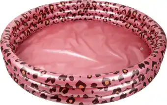Bol.com Swim Essentials Opblaasbaar Zwembad - Kinderzwembad - Rosé Goud Panterprint - Ø 150 cm aanbieding