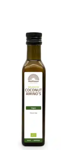 De Online Drogist Mattisson HealthStyle Mattisson Organic Coconut Amino's Bio 250ML aanbieding