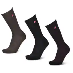 Foot Locker New Balance Crew 3 Pack Unisex Sokken - Zwart - Maat: 43-46 - Katoen - Foot Locker aanbieding