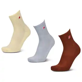 Foot Locker New Balance Quarter 3 Pack Unisex Sokken - Geel - Maat: 39-42 - Foot Locker aanbieding