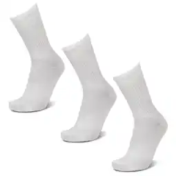 Foot Locker Adidas Mid Cut Crew 3 Pack Unisex Sokken - Wit - Maat: 40-42 - Foot Locker aanbieding