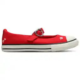 Foot Locker Converse Ctas Dainty Mary Jane Low Unisex Schoenen - Rood - Maat: 32 - Canvas - Foot Locker aanbieding