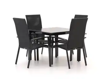 Kees Smit Bellagio Avio/Sestino 90cm dining tuinset 5-delig stapelbaar aanbieding