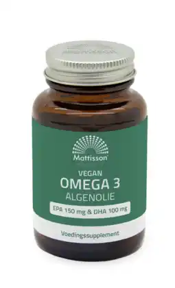 De Online Drogist Mattisson HealthStyle Vegan Omega 3 Algenolie Capsules 60CP aanbieding