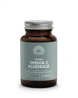 De Online Drogist Mattisson HealthStyle Vegan Omega 3 Algenolie Capsules 60CP aanbieding