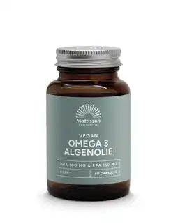 De Online Drogist Mattisson HealthStyle Vegan Omega 3 Algenolie Capsules 60CP aanbieding