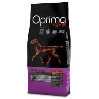 Zooplus 2x12kg nova Large Adult Kip & Rijst Optima Hondenvoer aanbieding
