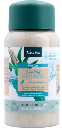 De Online Drogist Kneipp Cooling Foot Bath Aloë Vera Watermunt 600GR aanbieding