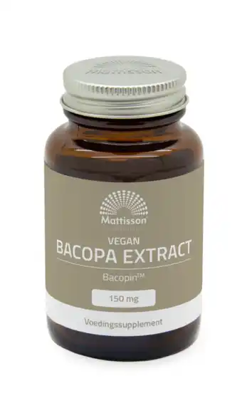 De Online Drogist Mattisson HealthStyle Vegan Bacopa Extract Capsules 60CP aanbieding