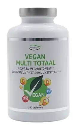 De Online Drogist Nutrivian Vegan Multi Totaal Tabletten 180TB aanbieding