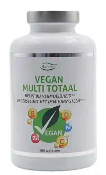 De Online Drogist Nutrivian Vegan Multi Totaal Tabletten 180TB aanbieding